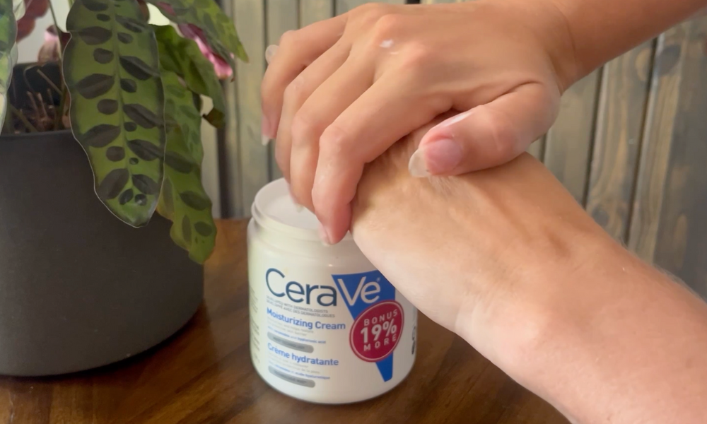 apply cerave in nail care routine