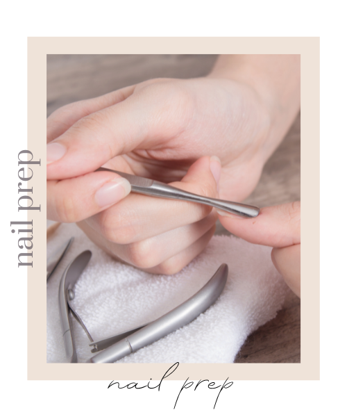 prep nails for dip powder manicure at home